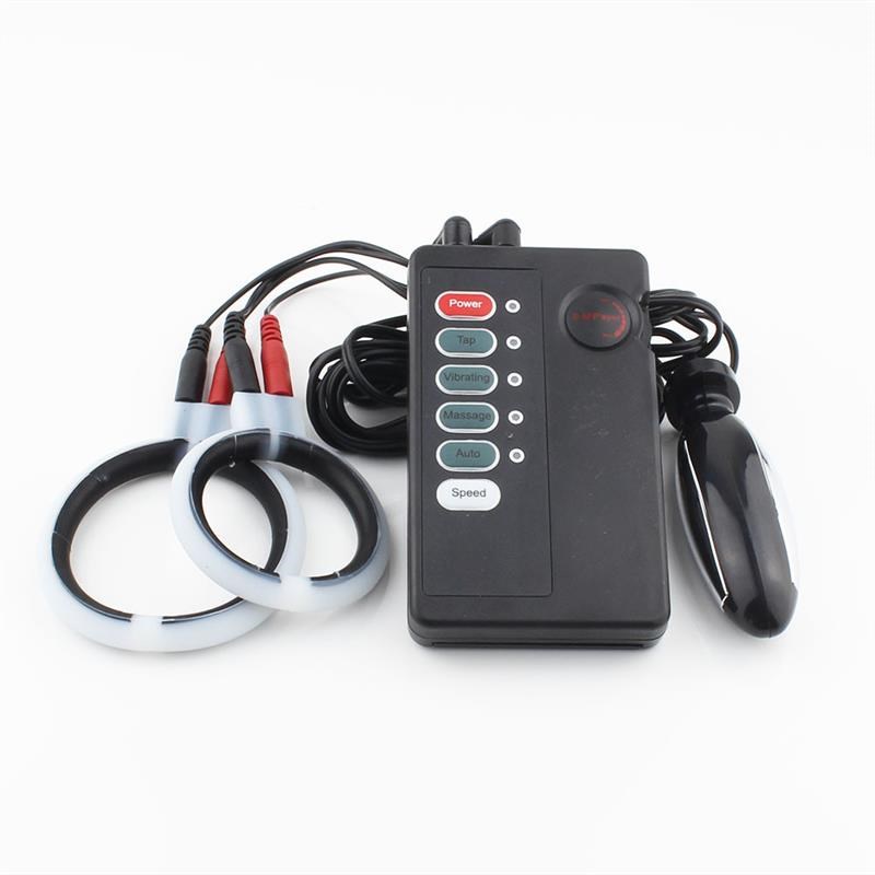 Electronic Pulse Stimulate Penis Massager Massage Vibrating