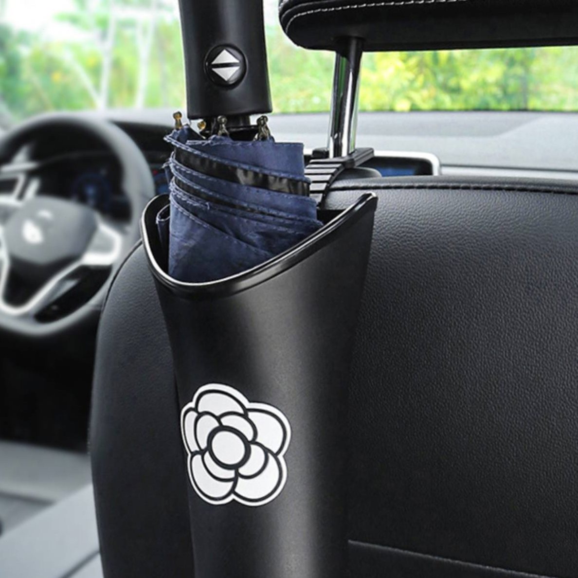 防水桶垃圾固定后座汽车桶车载雨伞架收纳桶雨伞收纳盒架雨伞通用