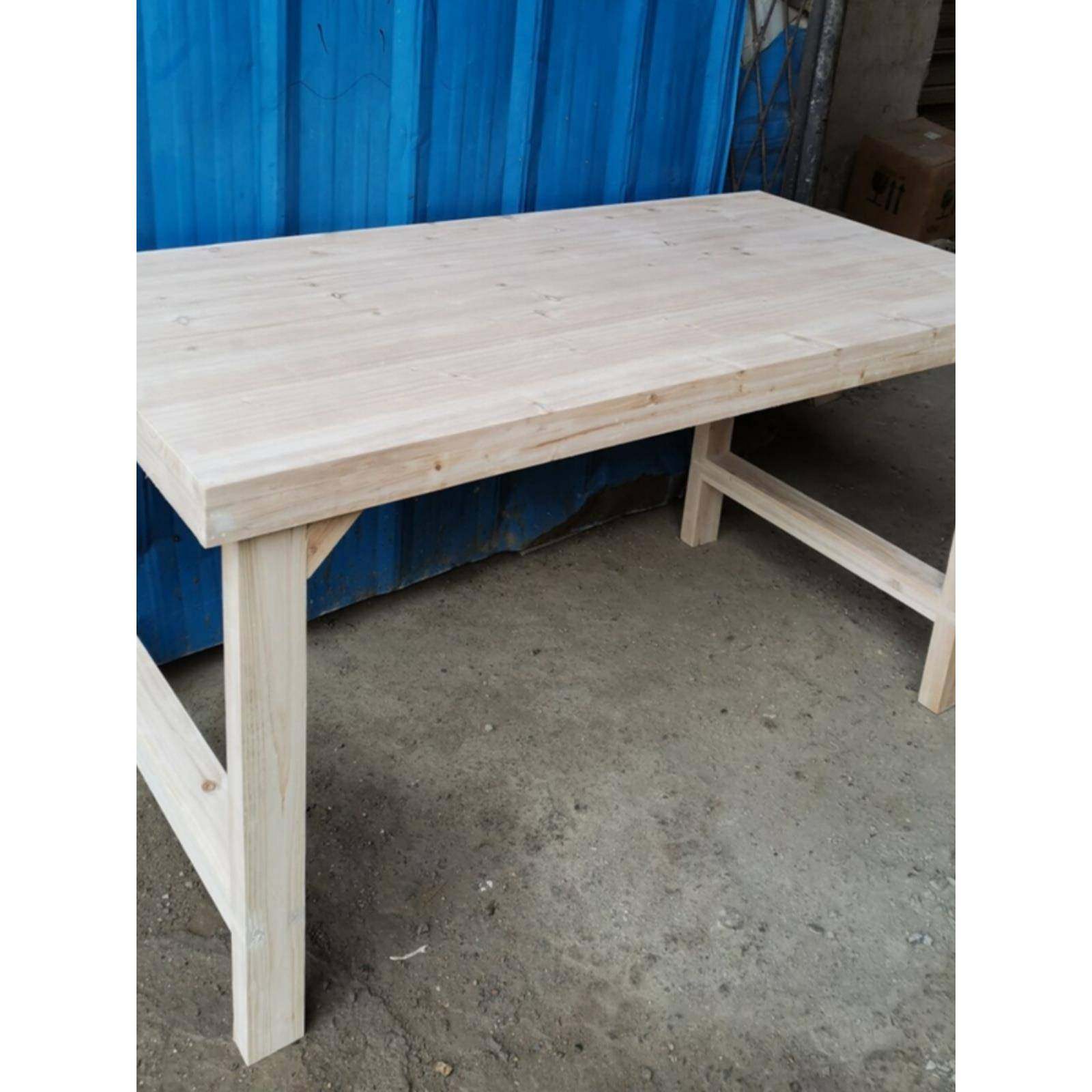 cs书桌实木复古电脑桌椅组合写字台办公桌工作台原木长餐桌直销M0