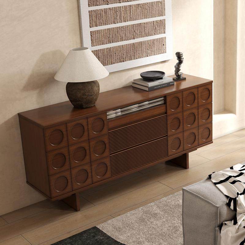 美式复古实木电视柜客厅靠墙家用收纳储物柜置物餐边柜简约小户型,基础建材,脚轮/万向轮,淘宝优惠券,粉丝福利购,淘宝优惠卷