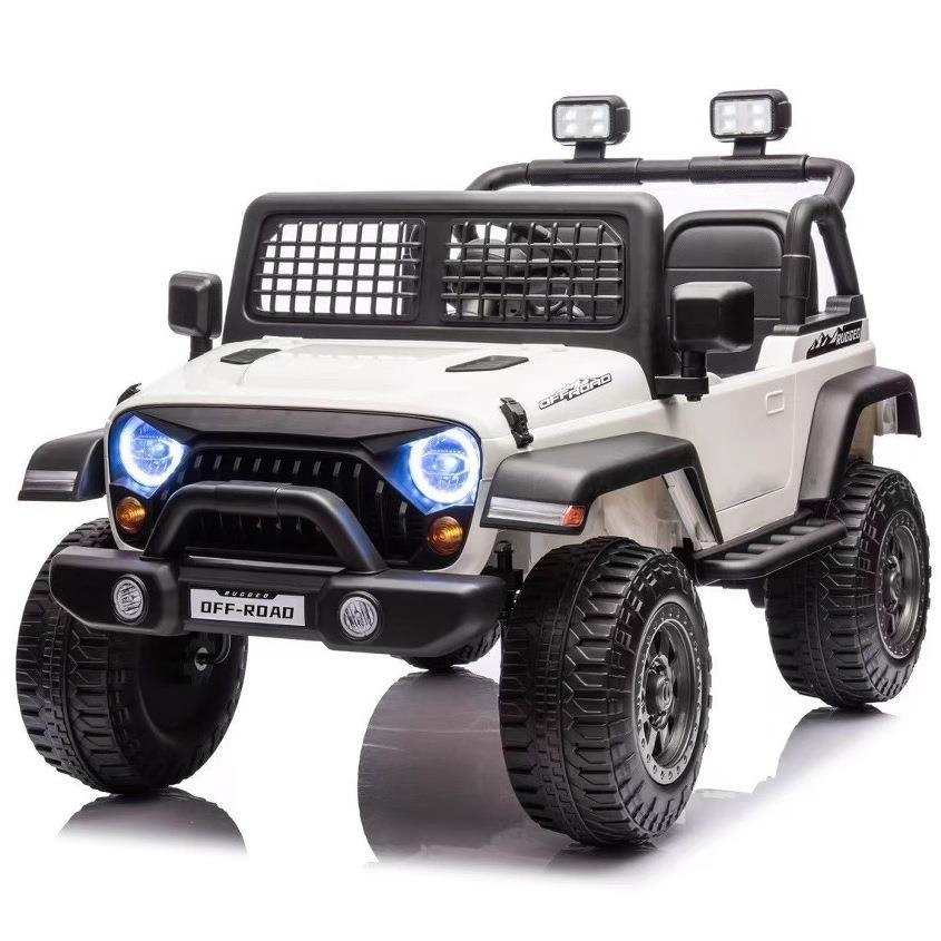 电动儿童车四轮四驱充电带遥控越野汽车可坐宝宝牧马人童车可