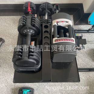 家用健身器材健身房铸铁亚玲11.3KG25公斤5档快速调节重量哑铃