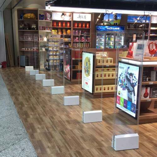 鸿泰安三横杆亚克力射频防盗门对门8.2MHZ服装店防盗报警器