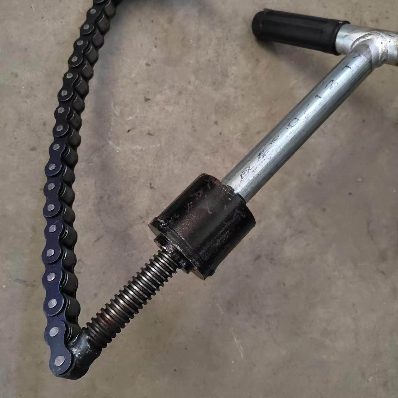 散装水泥罐车配件链条卡子下灰罐车打灰管抱箍打滚珠链条夹子镀锌