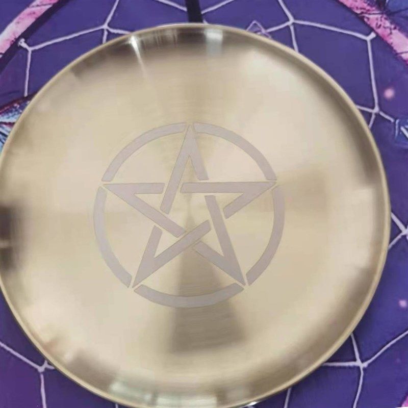 五芒星蜡烛托盘 金属蜡烛托盘 盘 仪式盘盘子,节庆用品/礼品,蜡烛,淘宝优惠券,粉丝福利购,淘宝优惠卷