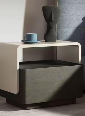 2024新款床头柜意式极简设计师网红北欧小户型创意家用卧室床边柜