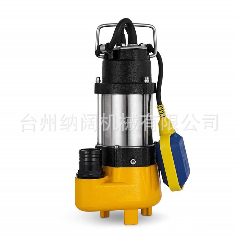 农用灌溉花园小型排污泵250W不锈钢自动启停潜水污水泵220V欧规