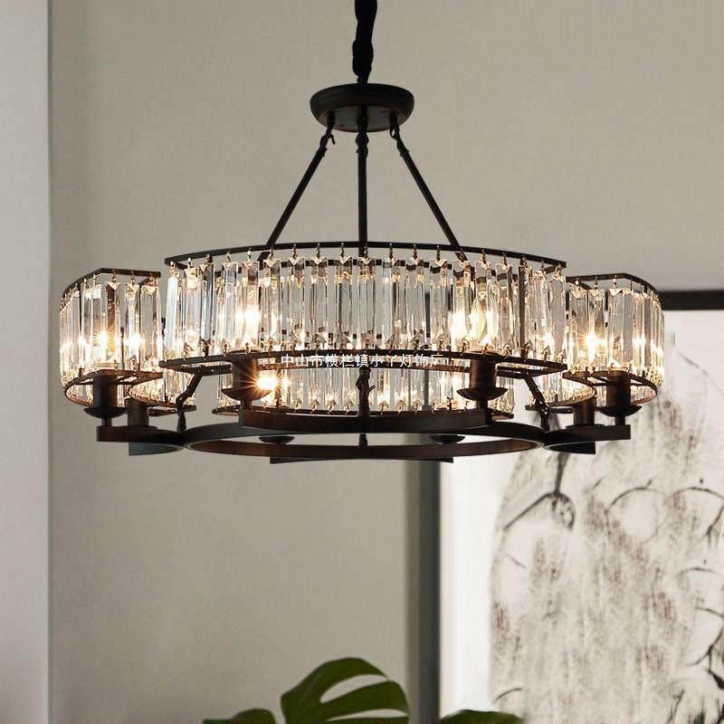 美式吊灯水晶复古客厅主灯轻奢大户型灯具卧室简约乡村餐厅设计感,鲜花速递/花卉仿真/绿植园艺,割草机/草坪机,淘宝优惠券,粉丝福利购,淘宝优惠卷