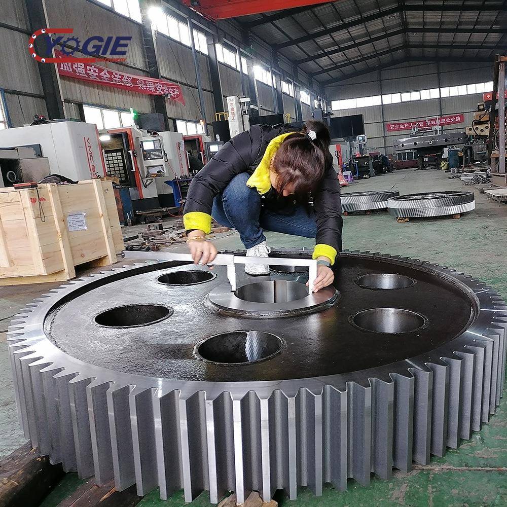 五轴数控龙门铣加工大齿轮人字齿轮齿条45#生产