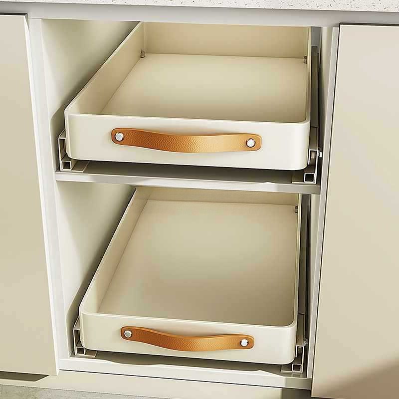 橱柜拉篮厨房下水槽放调料餐具抽拉式置物架深柜抽屉式收纳盒