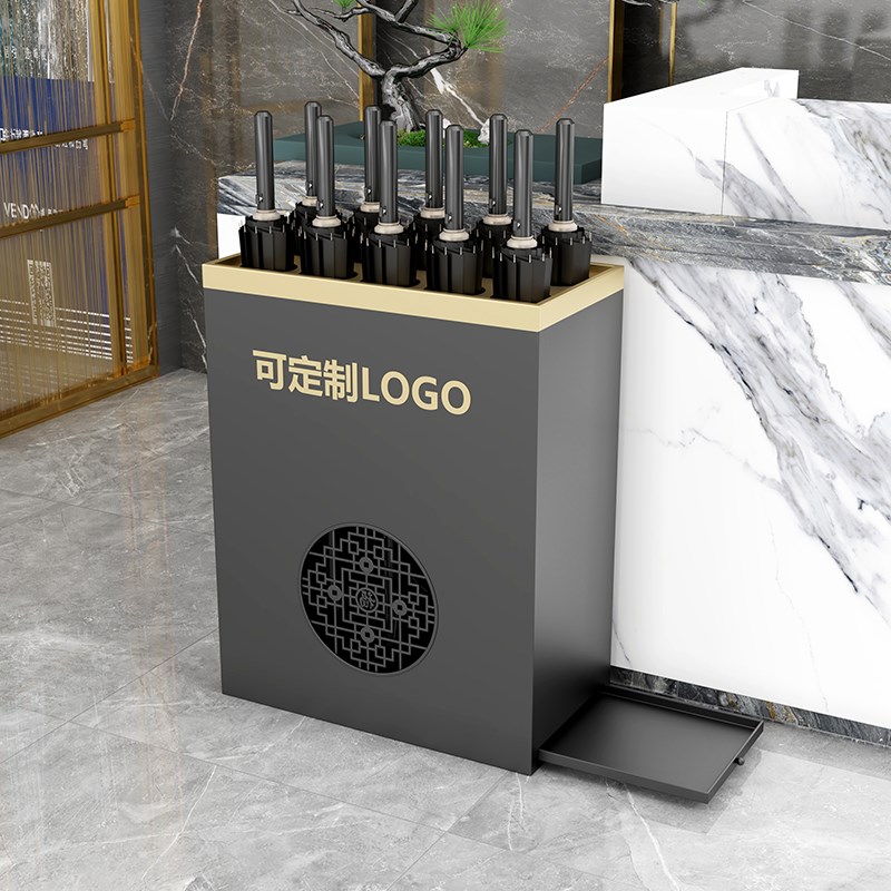 免费订制logo雨伞架商用收纳置物架酒店大堂售楼部便民铁艺伞架子