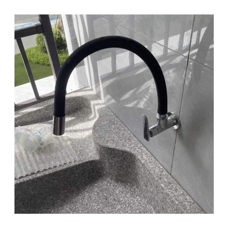 单冷万向多功能可阳台专用旋转拖把式墙式加长水龙头全铜墙壁池入