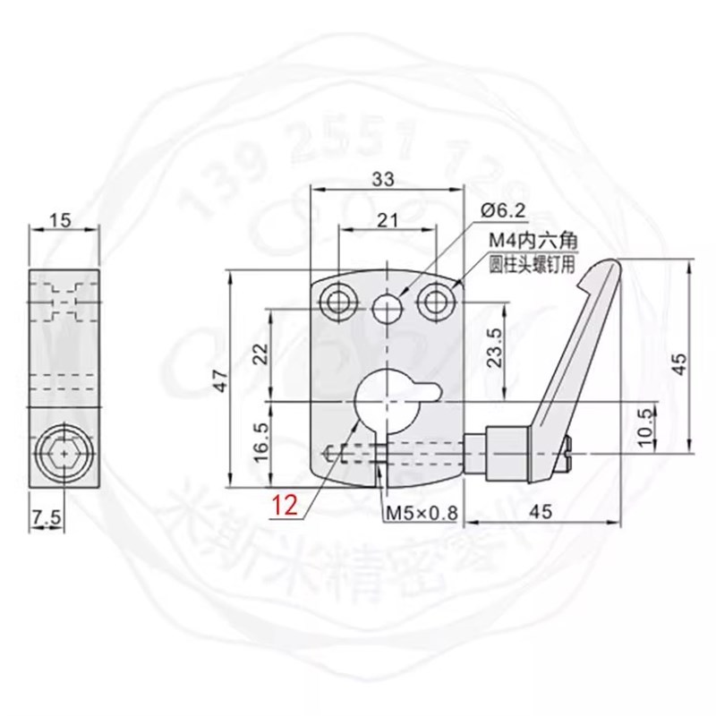 夹板DPNK DPNKB DPNKM8 10 12 14 LKF01/ D10 D12 D14