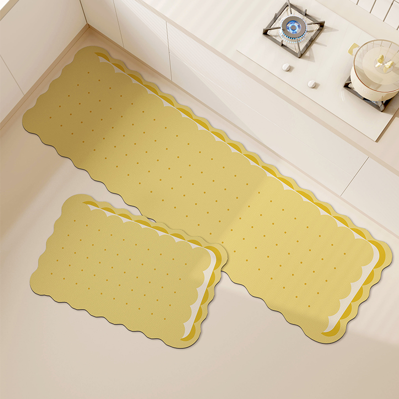 厨房地垫防滑防油可擦免洗垫子2023新款家用厨房矽藻泥吸水地垫