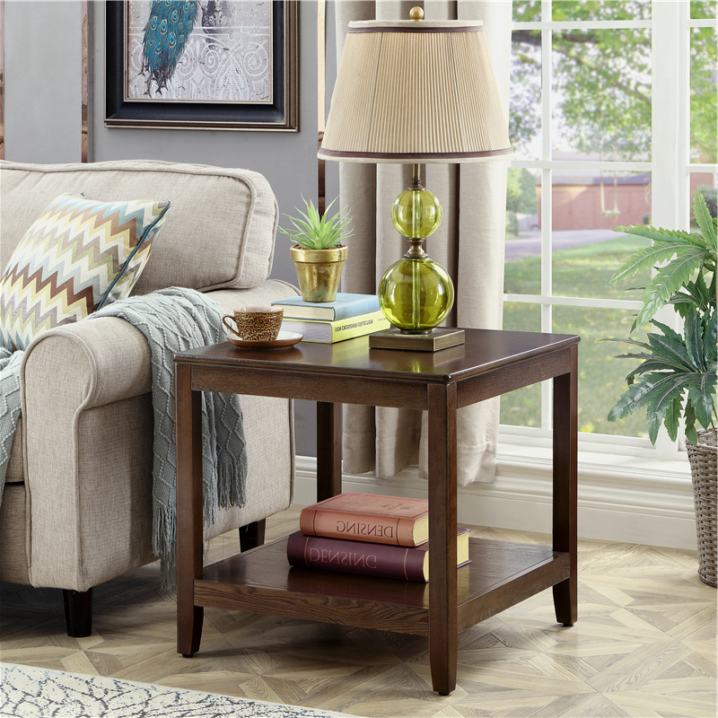 简约沙发边几柜小桌子客厅角几实木小茶几家用方几角柜床边桌