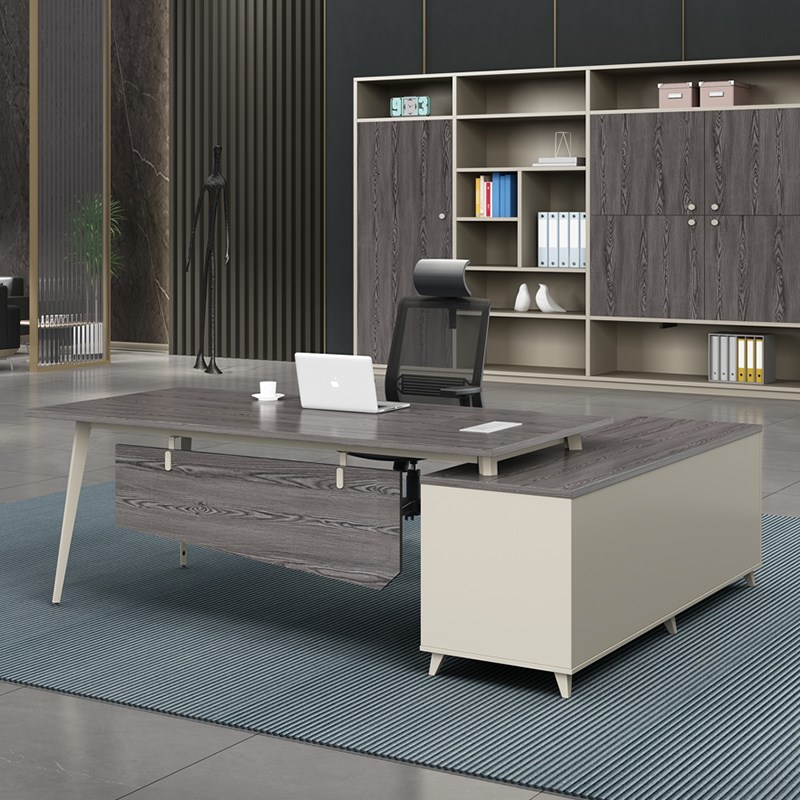 办公桌简约现时尚总经理办公桌椅组合单人主管桌家具