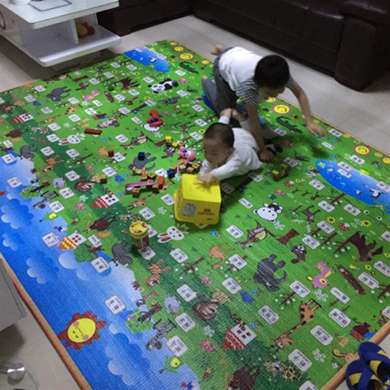秋冬大号婴儿童客厅铺垫铺地泡沫地垫小孩地板爬行垫卧室家用