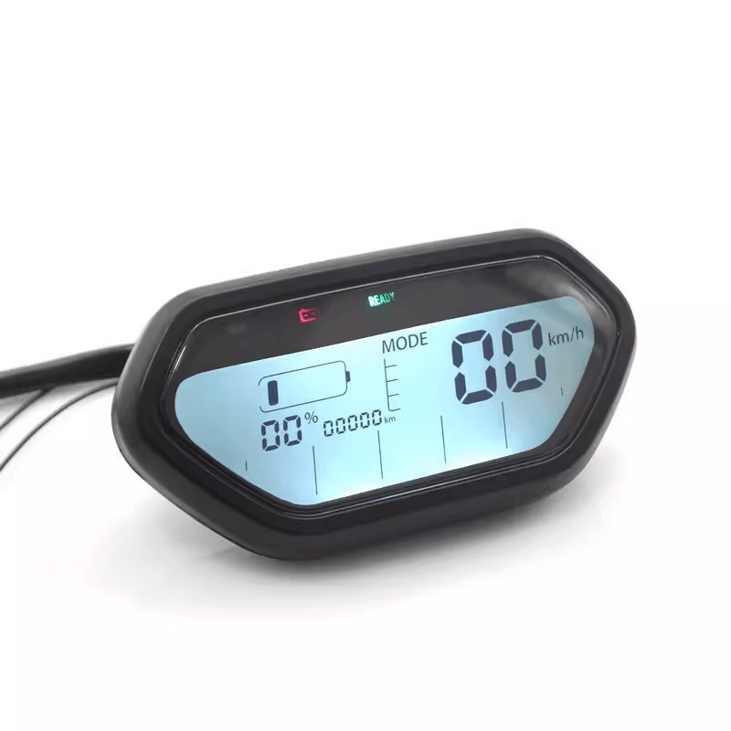 电动车锂电液晶仪表总成显示屏码表改装电动车里程表铅酸码表