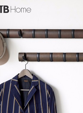 ubra实木挂壁挂墙上挂衣架帽钩玄关门口进门挂架门后