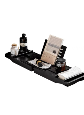 样板房间浴室洗手间化妆室浴缸架摆件洗漱套装托盘软装搭配组合