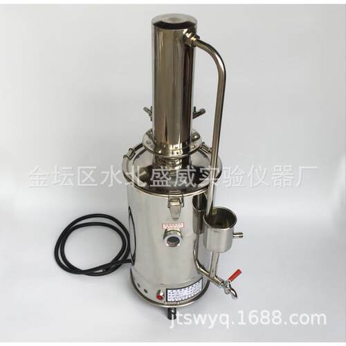 盛威10L自动断水不锈钢蒸馏水器YNZD--10断水自控不锈钢蒸馏水器