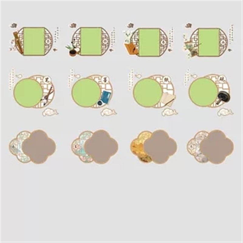 毛毡板书法作品展示墙贴纸教室布置装饰环创硬笔培训机构班级文化