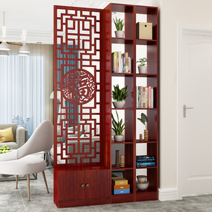 入户屏风客厅新中式双面镂空隔断柜装饰置物架家用玄关穿堂煞化解