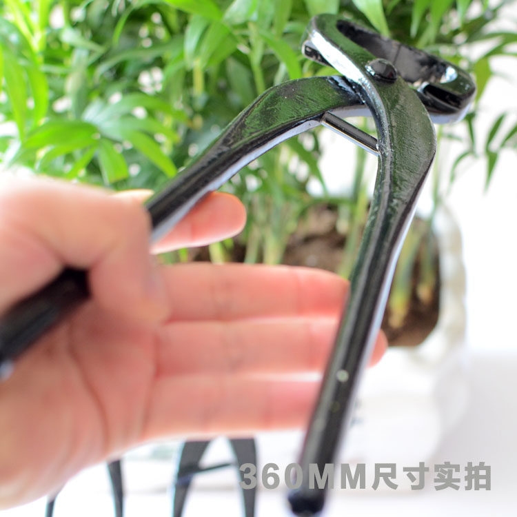 破杆钳枝枝剪子园艺工具大号盆景粗枝拿造破开钳弯型制作养护