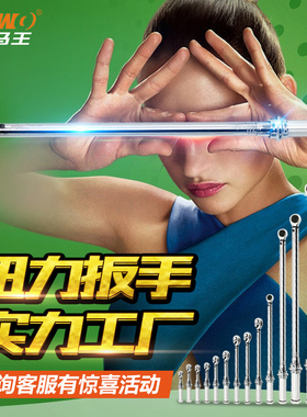 AWO马王扭力扳手可调式高精度工业级预置式扭矩扳力矩火花塞公斤