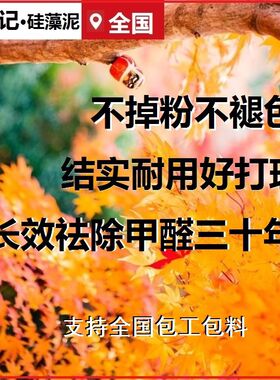 记巴泥弹涂涂藻泥硅料包工包料修补儿童房电视背景墙替壁纸乳胶漆