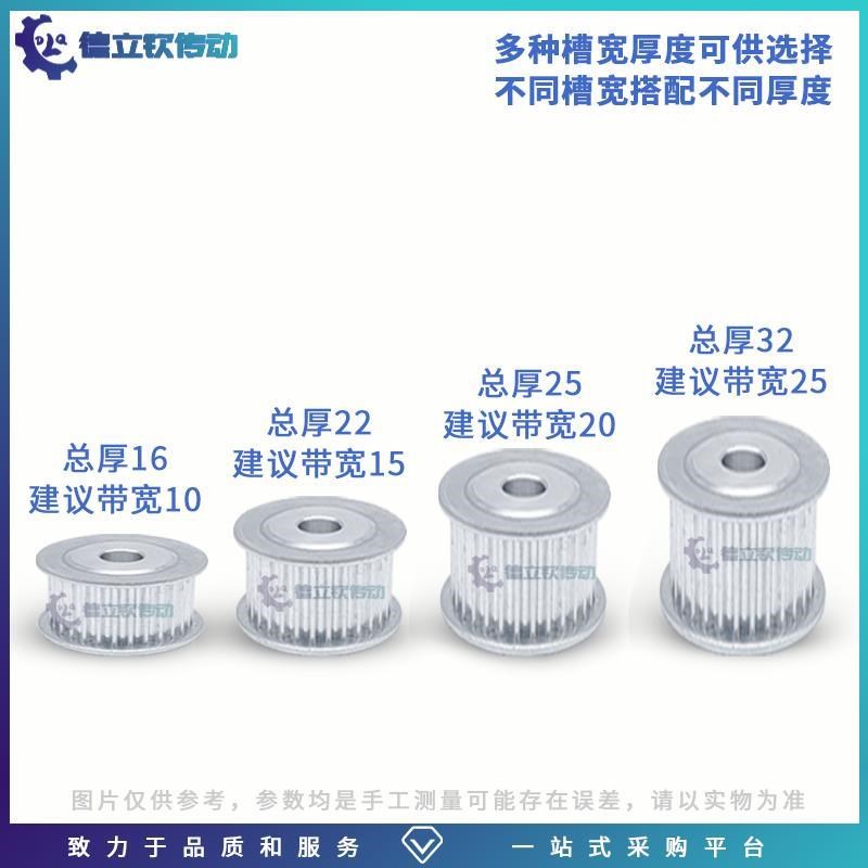 。轮5齿带宽槽宽齿轮组合传动铝合金同步带轮