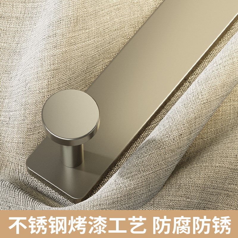 不锈钢衣柜门背式挂钩2cm厚门 厨房橱柜门上置物架免钉衣帽收纳钩