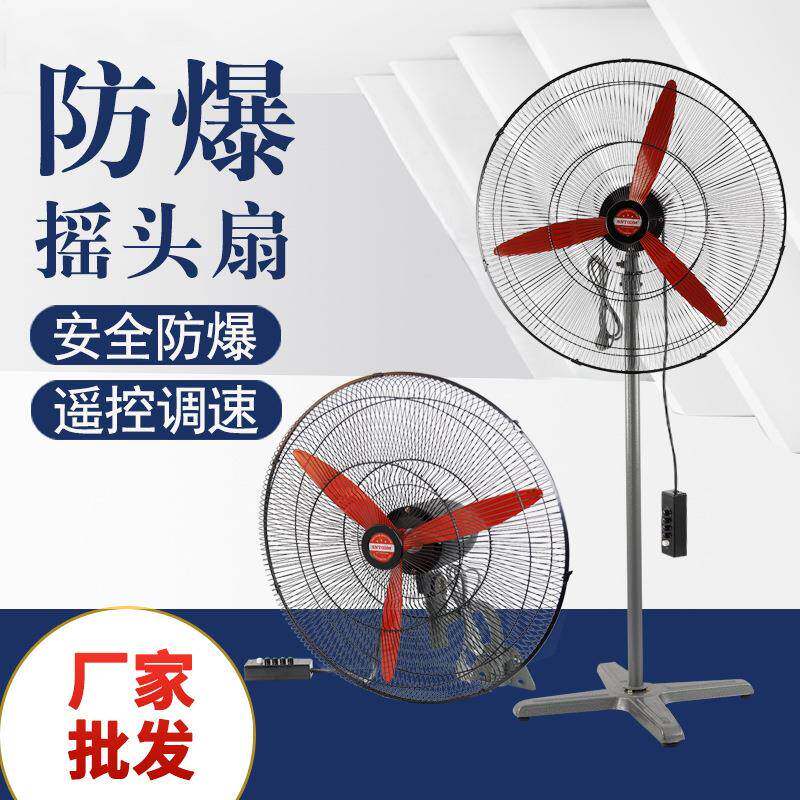 防爆摇头扇FB/BTS-500落地式600壁式750工业防爆风扇220V电风扇