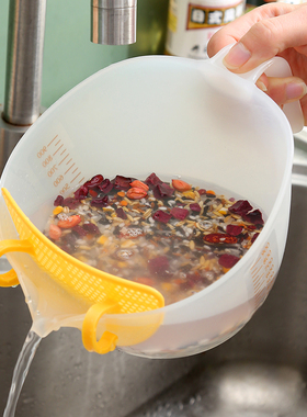 过滤量杯带刻度食品级专用厨房淘米打鸡蛋烘焙蛋液过带滤网打蛋杯