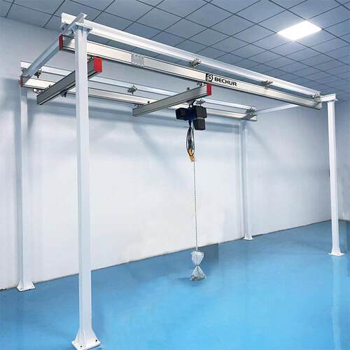 洁金净室KBK起重机 轻小型铝JSR合梁 组合式 KBK性轨道 防尘起重
