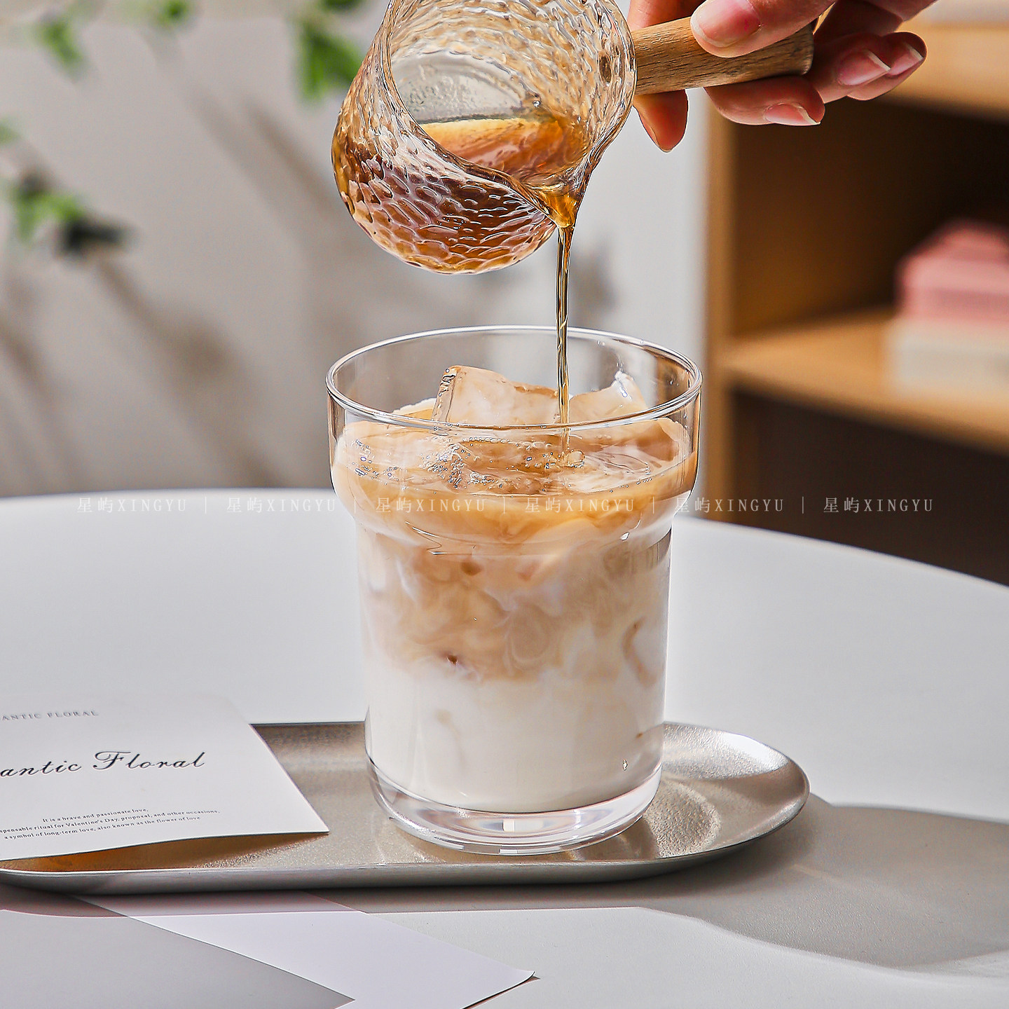 创意叠叠玻璃杯ins风简约高颜值