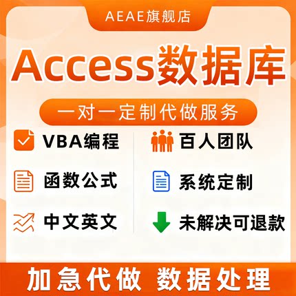 Access数据库代做vba编程程序设计sql宏sqlserver英文er图开放表