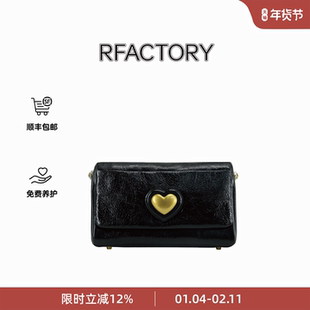 Rfactory袒露横版特工牛皮手提斜挎单肩通勤四季通用小众品牌女包