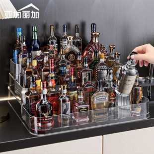 迷你小酒瓶置物架阶梯玩具洋酒基调酒整理架迷你鸡尾酒萌粒展示架