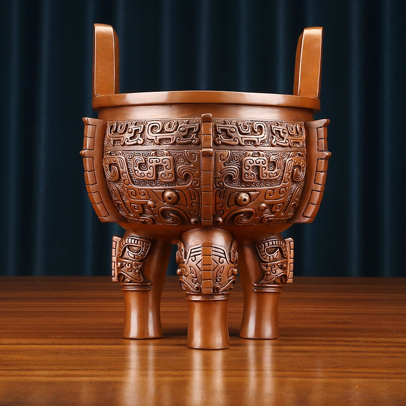 紫铜入己鼎办公室工艺品