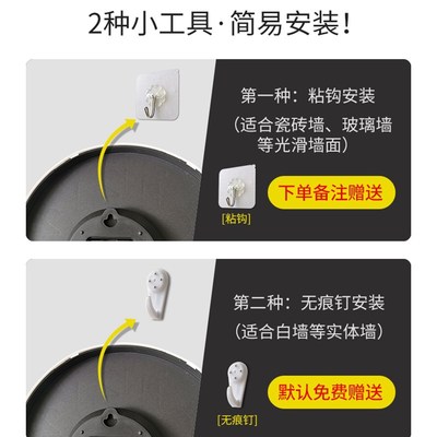大气客厅钟表挂钟简约现代挂式网红时钟卧室静音时尚家用石英钟