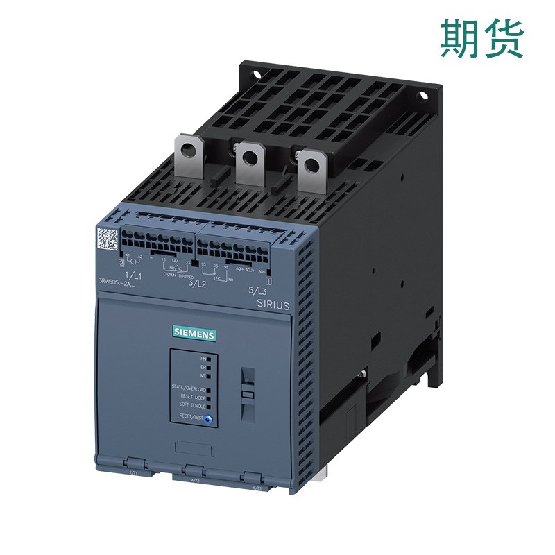 3RW5072-6AB14软起动器 200-480V 210 A 110-250VAC螺钉端子110KW