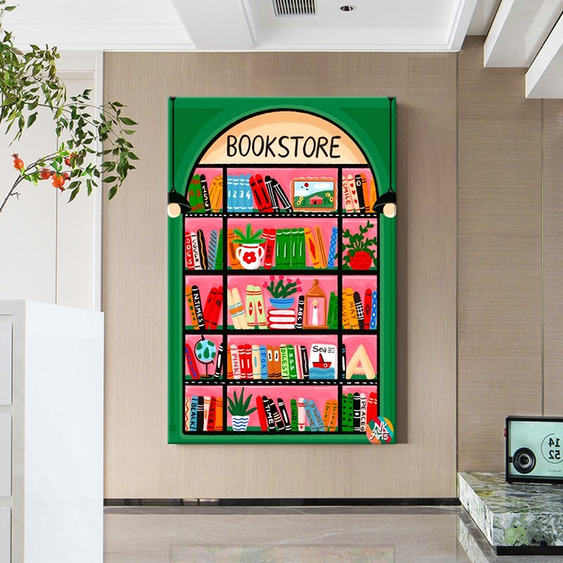 多巴胺小众艺术挂画高级感马蒂斯客厅装饰画落地大幅无框画抽象画