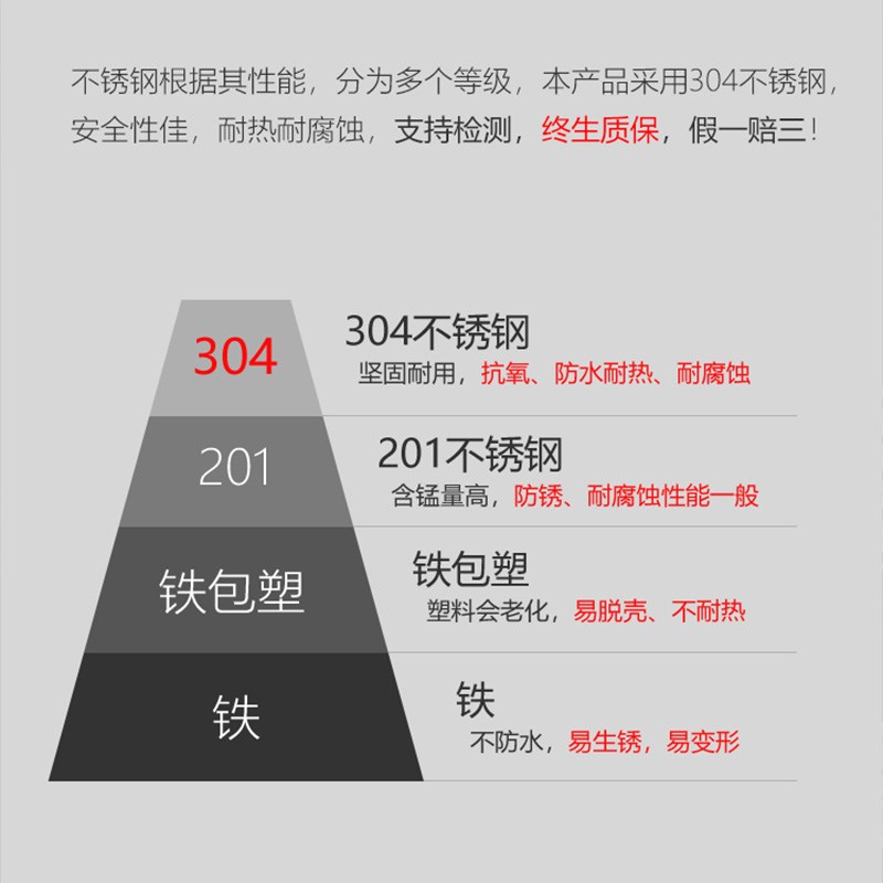 室外防风304不锈钢衣架实心加粗金属衣柜衣架家用挂衣加厚成人大