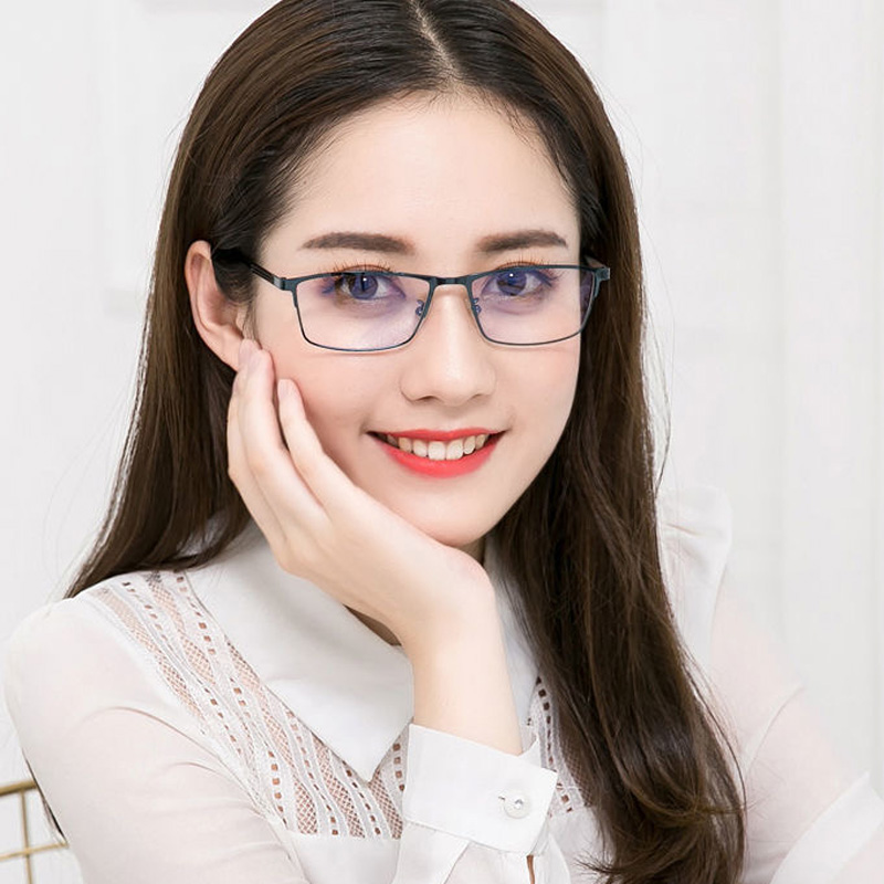 防蓝光眼镜男女商务看玩电脑手机辐射护目镜平光无度数近视眼镜框