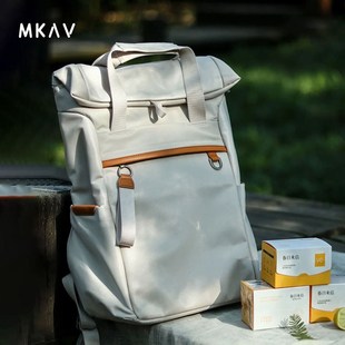 双肩包男女2024新款大容量户外旅行防水学生通勤卷口电脑背包16寸