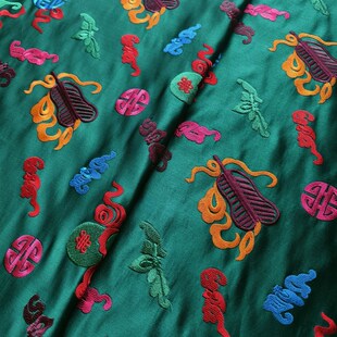 非遗丝绸面料(仅花型参考) 库缎