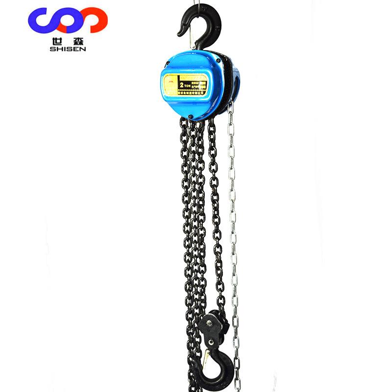 5吨3米重型手拉葫芦HSC5TX6M三角形手动倒链大包口G80钢链现货