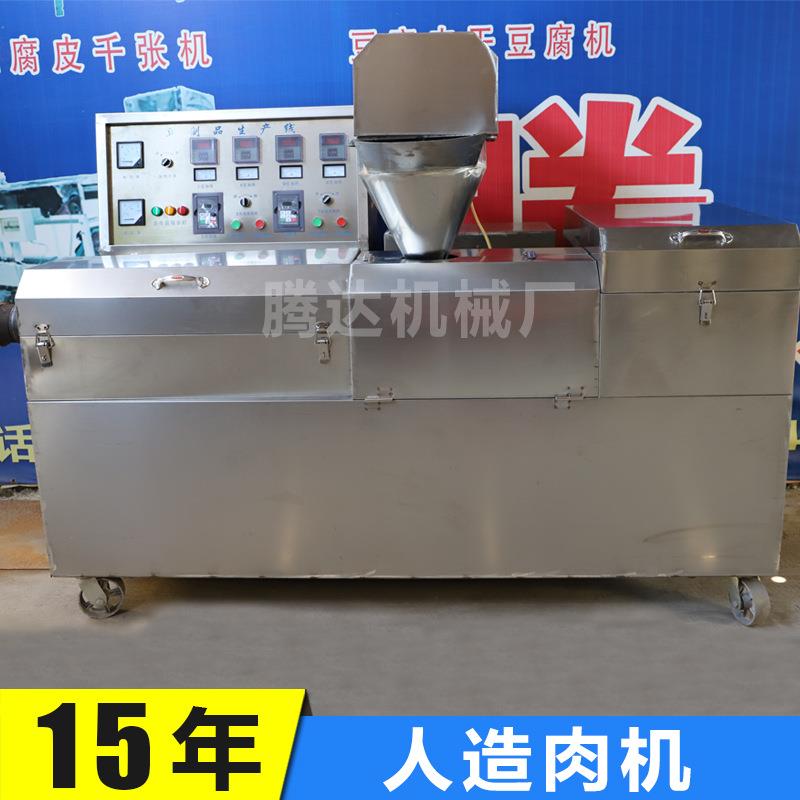 厂家直销豆皮人造肉机高产量蛋白肉机多功能豆制品加工设备