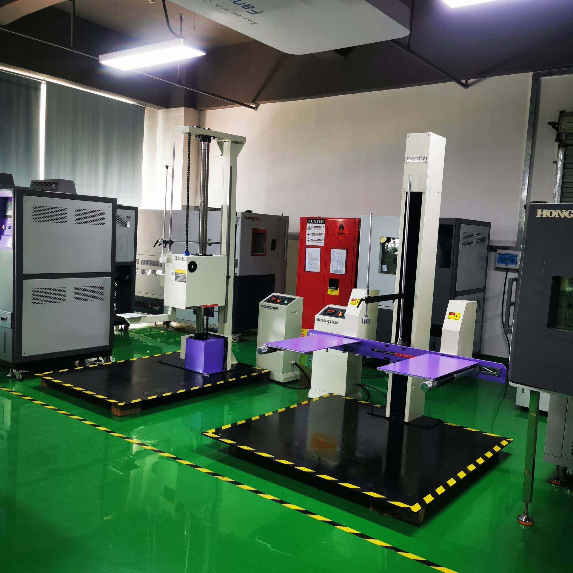 单臂跌落机包装箱棱角面自由落体跌落试验台产品硬度测试机